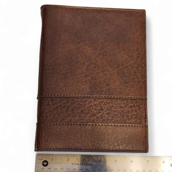 Vintage Emerson Leather Hazel Planner Binder with Blank Pages, 1985 Brown - Picture 1 of 12